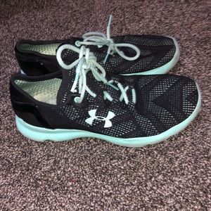 Black and Teal sneakers/running shoes